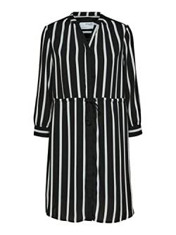 SELECTED FEMME Women's SLFDAMINA 7/8 AOP Dress B NOOS Kleid, Black/Stripes:Stripes, 34 von SELECTED FEMME