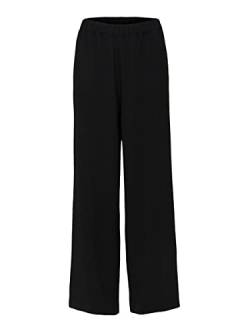 Selected Damen Weit Geschnittene Stoffhose Schlupf Marlene Hose Culotte Palazzo Pants SLFTINNI-Relaxed, Farben:Schwarz-2, Größe:36W / 30L, Z-Länge:L30 von SELECTED FEMME