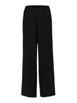 Selected Damen Weit Geschnittene Stoffhose Schlupf Marlene Hose Culotte Palazzo Pants SLFTINNI-Relaxed, Farben:Schwarz-2, Größe:42W / 32L, Z-Länge:L32 von SELECTED FEMME