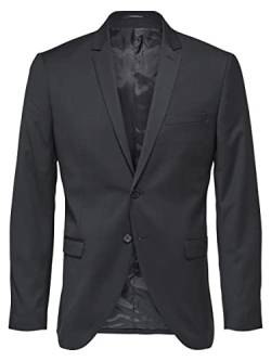 SELECTED HOMME Herren SLHSLIM-MYLOBILL BLZ B NOOS Blazer, Schwarz (Black Black), 94 von SELECTED HOMME