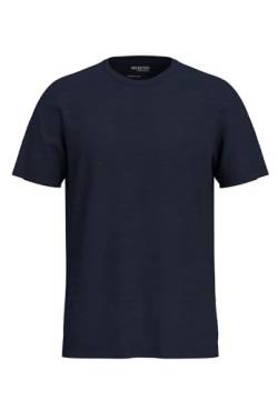 SELECTED HOMME Blau Herren T-Shirt Slhaspen Slub Ss O-neck Tee Noos L von SELECTED HOMME