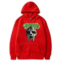 Cartoon MF Doom Hoodie Casual Graphic Männer Frauen Kapuzen Sweatshirt Langarm Pullover Harajuku Streetwear (Color : 9, Size : L) von SERLA