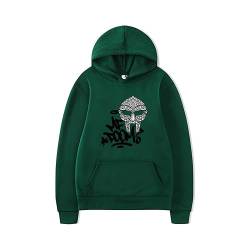 Spring and Autumn Rapper Mf Doom Printed Hoodie Herren Damen Kapuzen Sweatshirt Hip Hop Street Top (Color : 10, Size : L) von SERLA