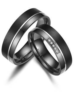 SEVENTYNINE Black Titanium Titan by MARRYA Black Titanium Titan - Zirkonium Trauring Ehering Partnerring von SEVENTYNINE