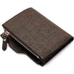 SHAPLE Herren Portemonnaie Brieftaschen for Männer mit Münztasche Brieftasche ICH WÜRDE Kartenhalter Geldbörsekupplung mit Reißverschluss Männer Geldbörse mit Münzbeutel Geschenk von SHAPLE