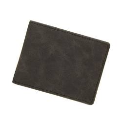 SHAPLE Herren Portemonnaie Männer Geldbörse Luxus Leder Solide Slim Kleine Brieftaschen Männer Leder Kurzer Kreditkarteninhaber Münze Geldbörse Business Geldbörsen Männliche Totes (Color : Black) von SHAPLE