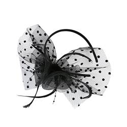 SHERCHPRY Spitzenblumenhut Party-kopfschmuck Spitzenschleier Für Bräute Hascinator-stirnband Fascinator Hut Stirnbänder Hochzeits-fascinator-hut Spitzenhut Damen Abschlussball Gittergewebe von SHERCHPRY