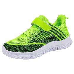 SHINEHUA Sportschuhe Kinder Jungen Mädchen Modische Ganzjahres Hallenschuhe Turnschuhe Leicht Mesh Straßenlaufschuhe Atmungsaktiv Laufschuhe rutschfest Klettverschluss Sneaker Laufschuhe von SHINEHUA