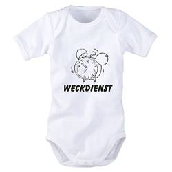 SHIRT-TO-GO Baby Body mit Aufdruck: Weckdienst von SHIRT-TO-GO