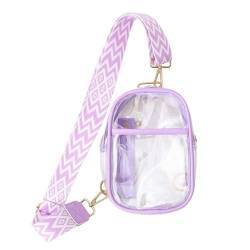 SHOOYIO Transparente Schultertasche, Bauchtasche, Stadiongenehmigung, Umhängetasche, Brusttasche, Geldbörse, Rucksäcke, Geldbörse für Veranstaltungen, Konzerte von SHOOYIO