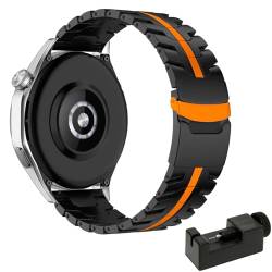 SHYOSUCCE Universelles Titan-Smartwatch-Srap mit Entfernungswerkzeug, 22 mm Metall-Ersatzarmband mit Titan-Sicherheitsverschluss, stilvolles Uhrenarmband für Damen und Herren von SHYOSUCCE