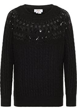 SIDONA Women's Strick Pullover, Schwarz, XS/S von SIDONA