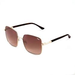 SINNER Unisex Madiki-Shiny Gold Metal-Gradient Brown Sonnenbrille, Mehrfarbig (Mehrfarbig) von SINNER