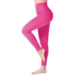 SINOPHANT Leggings Damen High Waist - Blickdicht Leggins mit Bauchkontrolle für Sport Yoga Gym(1er Pack Schwarz Kreuz Taille,XXL) von SINOPHANT