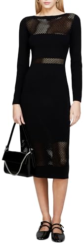 Sisley Womens 1B7YMV00N Dress, Black 100, Medium von SISLEY