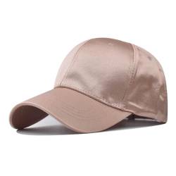 SJTJSPX Baseballkappe Herren Damen Basecap Satin Snapback Cap UV-Schutz Sommerhut Verstellbar Schirmmütze Atmungsaktiv Baseball Cap Outdoor Freizeit Baseballmütze für Wandern Reisen Urlaub Golf von SJTJSPX