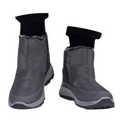 SKFLABOOF Wanderschuhe Damen Warm Leicht Schneeschuhe Regenschuhe Outdoor Wasserdicht Bergschuhe Schneestiefel Mit Niedrigem Bund Übergangs Walking Expedition Kletterschuhe Jagdstiefel Grau 44 von SKFLABOOF