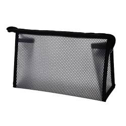 SKISUNO Mesh Kosmetiktasche Make up Beutel Wasserdicht Transparent Reisezubehör Für Damen Ideal Für Kosmetik Und Toilettenartikel von SKISUNO