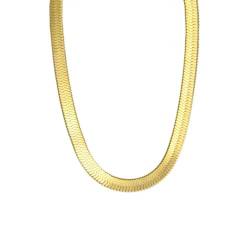 SKJUBLPG Halskette Ketten Schmuck Herren Frauen Anhänger Necklace Halskette Für Männer Und Frauen. Halskette 4 Mm, Goldfarben von SKJUBLPG