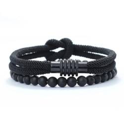 SKJUBLPG Herren Armband schwarzschwarz von SKJUBLPG