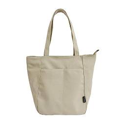 SLXLYH Umhängetasche, Umhängetasche für Damen, große Kapazität, stilvolle Umhängetasche, Handtasche für Damen, Handtasche, beige, Einheitsgröße von SLXLYH