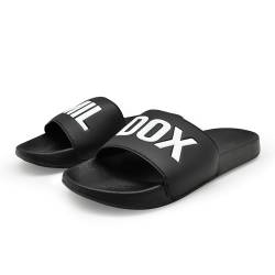 SMILODOX Badelatschen Herren Damen Corbin - Rutschfeste Badeschuhe, Komfortable Latschen Hausschuhe Sommer Slippers Pantoletten, Weiches Badeschlappen für Strand Indoor-Outdoor, Dicke Sohle von SMILODOX