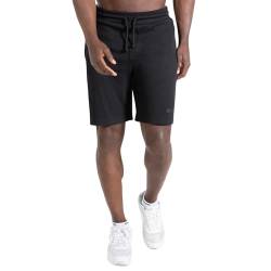 SMILODOX Herren Shorts Rafael - Regular Fit Kurze Hose mit Kordelzug, Atmungsaktive Sweatshorts für Männer, Laufhose, Sportshorts für Fitness, Jogging, Gym & Casual, Größe:M, Color:Schwarz von SMILODOX