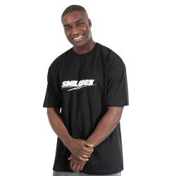 SMILODOX T-Shirt Herren Blake - Oversize Fit T-Shirt für Herren, 100% Baumwolle, Atmungsaktiv & Schnell Trockend, Modisch mit Rundhalsausschnitt, Größe:XL, Color:Schwarz von SMILODOX