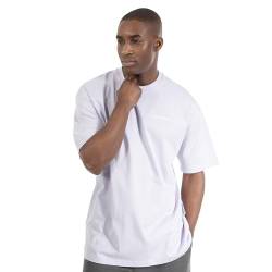 SMILODOX T-Shirt Oversized Herren Adrian - 100% Baumwolle T-Shirt für Herren - Rundhals, Perfekter Stoff für den Sommer, Streetwear Sport Casual, Größe:XL, Color:Flieder von SMILODOX
