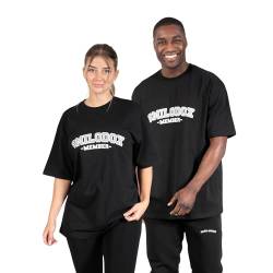 SMILODOX T-Shirt Oversized Unisex - 100% Baumwolle Member T-Shirt, Perfekter Stoff für den Sommer, Streetwear Sport & Casual, Größe:M, Color:Schwarz von SMILODOX