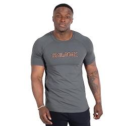 SMILODOX Herren T-Shirt Slim Fit Timmy - Fitness & Gym T-Shirt mit Raglan Schnitt, Perfekter Stoff für den Sommer, Sport Streetwear & Casual, Atmungsaktiv, Schnell Trocknend & Modisch von SMILODOX