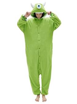 SMITHROAD Jumpsuit Tier Karton Fasching Halloween Kostüm Sleepsuit Cosplay Fleece-Overall Pyjama Schlafanzug Erwachsene Unisex Nachtwäsche Monster L von SMITHROAD
