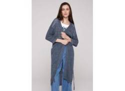 Cardigan SOCCX Gr. S, blau (blueberry) Damen Strickjacken mit Baumwolle von SOCCX