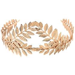 SOESFOUFU Blatt Stirnband Blatt Kopfschmuck Für Frauen Hochzeits Haarschmuck Hochzeits Stirnband Goldenes Stirnband Hochzeits Kopfschmuck Für Braut Braut Haarschmuck Römischer Kranz von SOESFOUFU