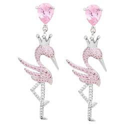 SOIMISS 1 Paar Flamingo Ohrringe Baumelnde Damen Urlaubs Ohrringe Tropische Ohrringe Für Damen Flamingo Ohrringe Für Damen Modeschmuck Für Damen Sommer Ohrringe Für Damen Tier von SOIMISS
