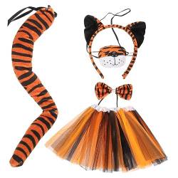 SOIMISS 1 Set Tiger Stirnband Und Halloween Stoff Party Kopfschmuck Tigerohren Haarreifen von SOIMISS