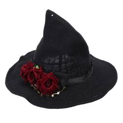 SOIMISS 2 Stk Halloween-Hexenhut haar deko witch accessoires Lolita Hexenhut für damen Hexenkostüm Kind Zubehör für Hexenkostüme Party-Requisite kreativer Hexenhut Baumwolle rot von SOIMISS