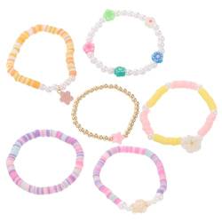 SOIMISS 6st Armband-set Perlen Süßes Armband Süßer Schmuck Für Teenager-mädchen Handgelenkschmuck Für Mädchen Ästhetische Armbänder Frauen Armbänder Handgelenk-dekor Polymer-ton von SOIMISS