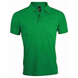 Sols Herren Prime Pique Polo-Shirt, Kurzarm (5XL) (Kellygrün) von SOL'S