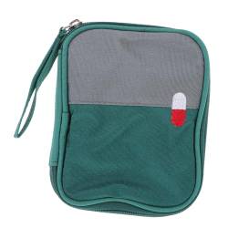 SOLUSTRE Hand-erste-Hilfe-Kasten Reise-pflegetasche Praktische Pillentasche Erste-Hilfe-Tasche Aufbewahrungstaschen Mit Reißverschluss Bausatz Beutel Reisen Rucksack Mini Oxford-Stoff von SOLUSTRE