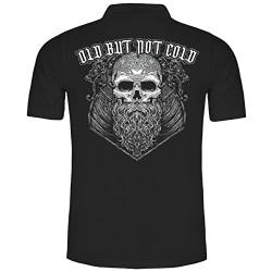 SONS OF ODIN Herren Poloshirt Polohemd Vikings Old but not Cold (mit Rückendruck) von SONS OF ODIN