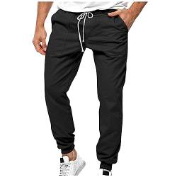 SOOUICKER Sporthose Herren Lang Regular Fit Freizeithose Herren mit Bündchen Outdoorhose Herren Slim Fit Trainingshose Herren Gym Jogginghose Herren Modern Fitness von SOOUICKER