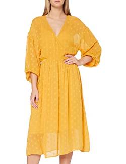 SPARKZ COPENHAGEN Damen Annika Dress Kleid, Gelb (Tuscan Sun 362), 36 (Herstellergröße: Medium) von SPARKZ COPENHAGEN