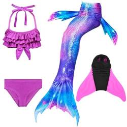 SPEEDEVE Mädchen Meerjungfrauenschwanz Meerjungfrau Flosse Bikini Set von SPEEDEVE