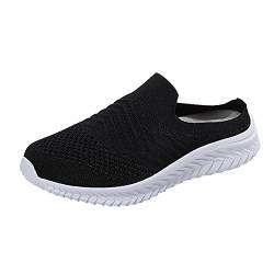 SRTUMEY Sneaker Damen Schuhe Damen Sneaker für Damen lässige Mode im freien Schuhe Keile atmungsaktive Freizeit für Frauen Outdoor Schuhe Damen Schwarz von SRTUMEY