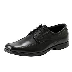 Schuhe Herren Schwarz Leder Oxford Anzugschuhe Männer Businessschuhe Klassischer Business Lederschuhe Oxford Derby Schuhe Hochzeitsschuhe Schnürhalbschuhe Schwarz Braun 37-48 von SRTUMEY