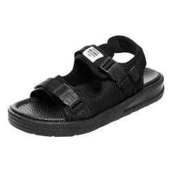 SRZYMJ Herren Sandalen Schwarz Herren Sandalen Sandaletten Paar-Stil-Sandalen Schlappen Ortopädicheschuhe Breite Füße Fischersandale Wandersandalen Klassische Sandalen Trekking Sportsandale 43 von SRZYMJ