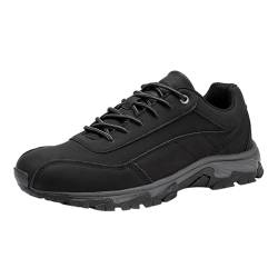 SRZYMJ Schuhe Herren Schwarz Winter Sportschuhe Damen Berufsschuhe Damen Security Schuhe Herren Laufschuhe Herren Wasserdicht Herren Schuhe Business wasserdichte Schuhe Herren Fitnessschuhe 42 von SRZYMJ