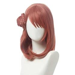 Cosplay Wig,Love Live! Uehara Ayumu Cosplay Wig,Medium Brown Red Wig,with Free Wig Cap,Halloween Costume Cosplay,for Christmas Carnival party von SSLQYLEE