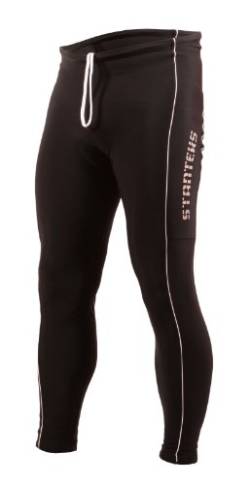 Stanteks Radhose Lang Fahrradhose Radlerhose ohne Träger Coolmax Sitzpolster Reflektoren SR0045, Schwarz, S (44/46) von STANTEKS